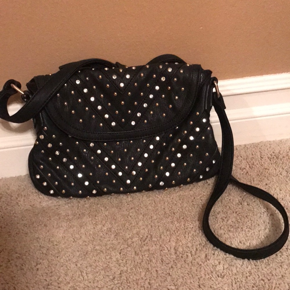 Rhinestone studded purse barely used great shape